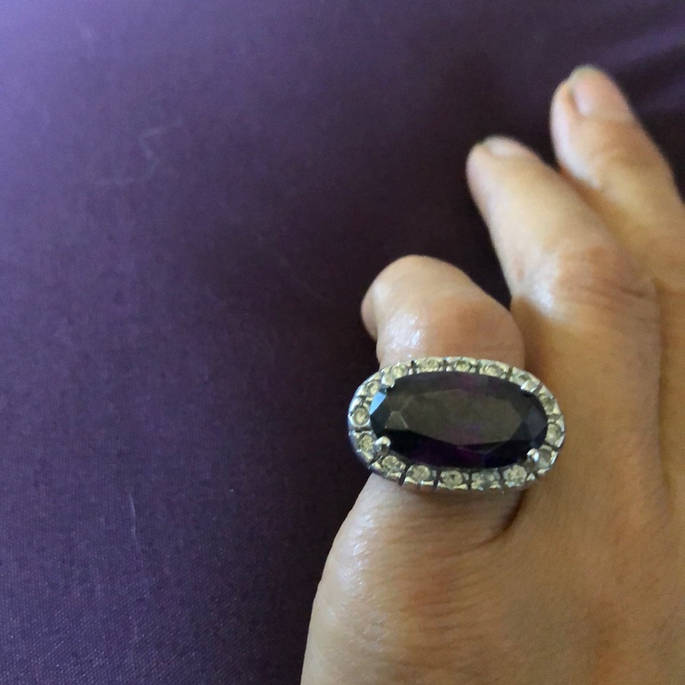 Purple stone ring - Picture 2 of 2